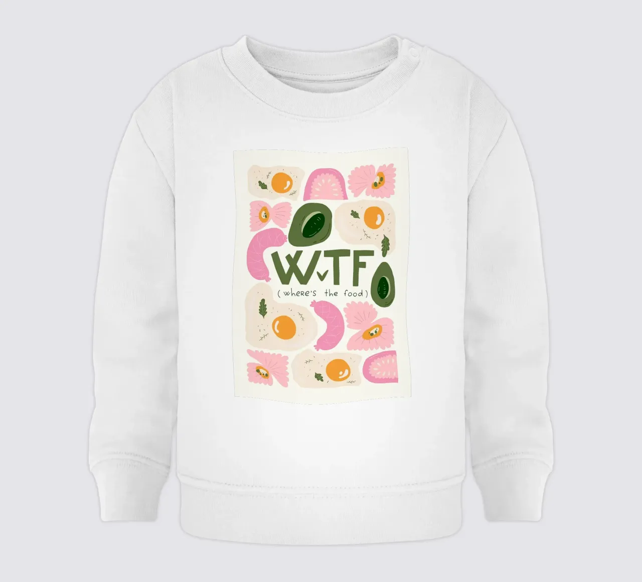 WTF - Wo ist das Essen? Baby Sweatshirt von bazi