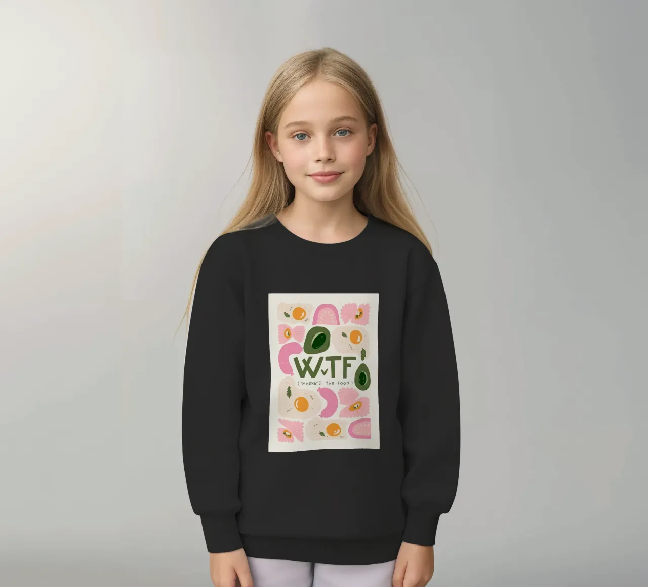 WTF - Dov'è il cibo felpa bambino da bazi