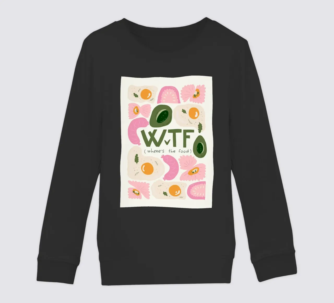 WTF - Dov'è il cibo felpa bambino da bazi