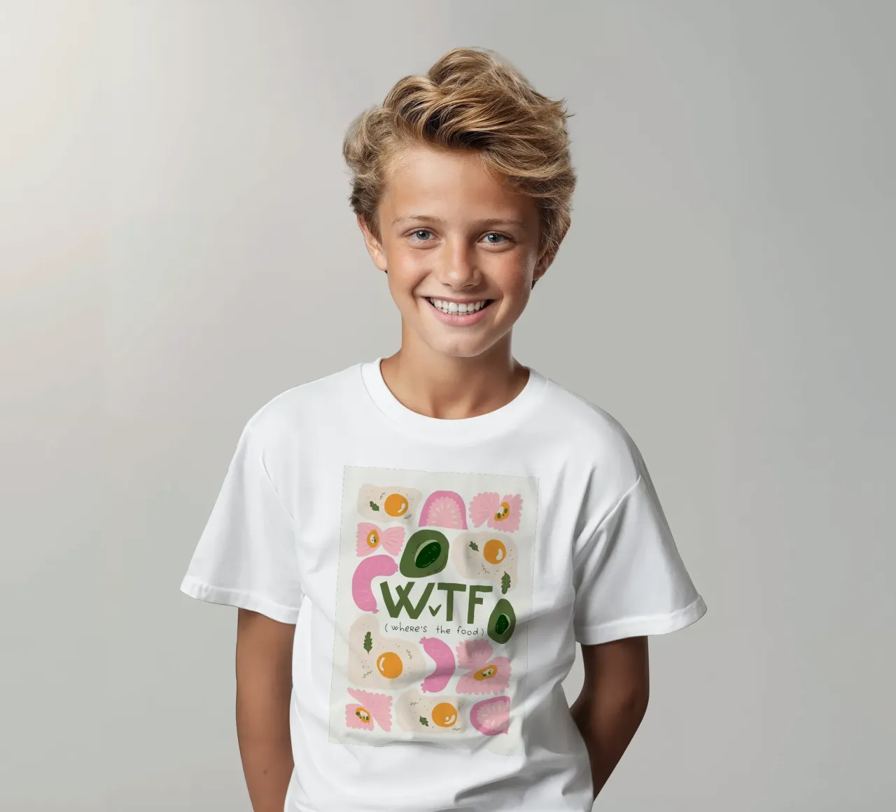 WTF - Dov'è il cibo t-shirt bambini da bazi