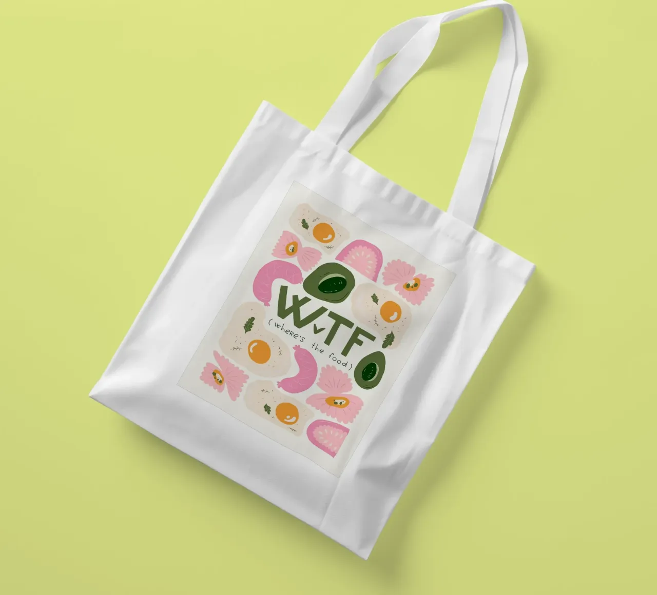 WTF - Dov'è il cibo borsa in juta da bazi