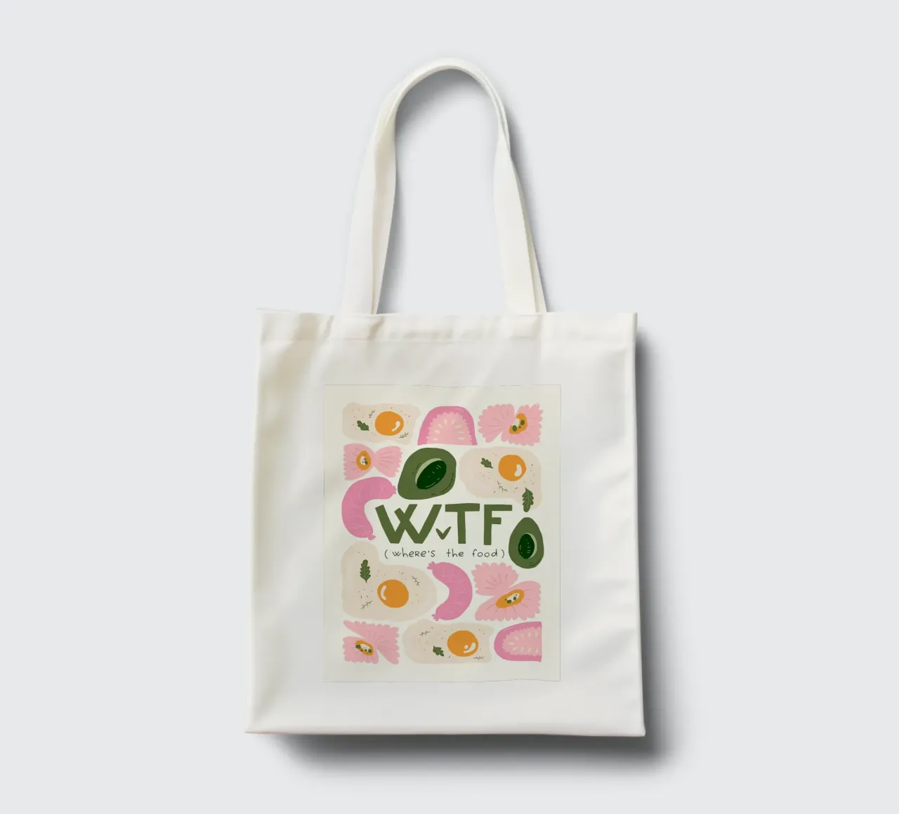 WTF - Dov'è il cibo borsa in juta da bazi