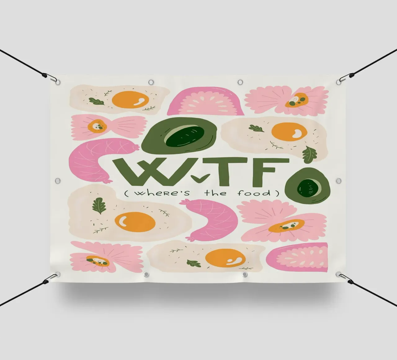 WTF - Dov'è il cibo telo in pvc da bazi