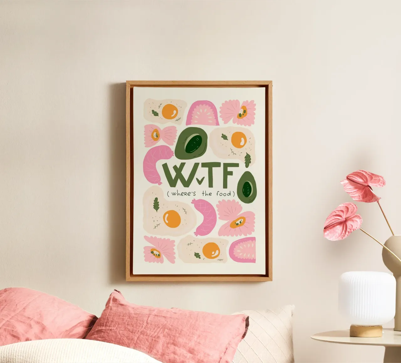 WTF - Dov'è il cibo tela da bazi