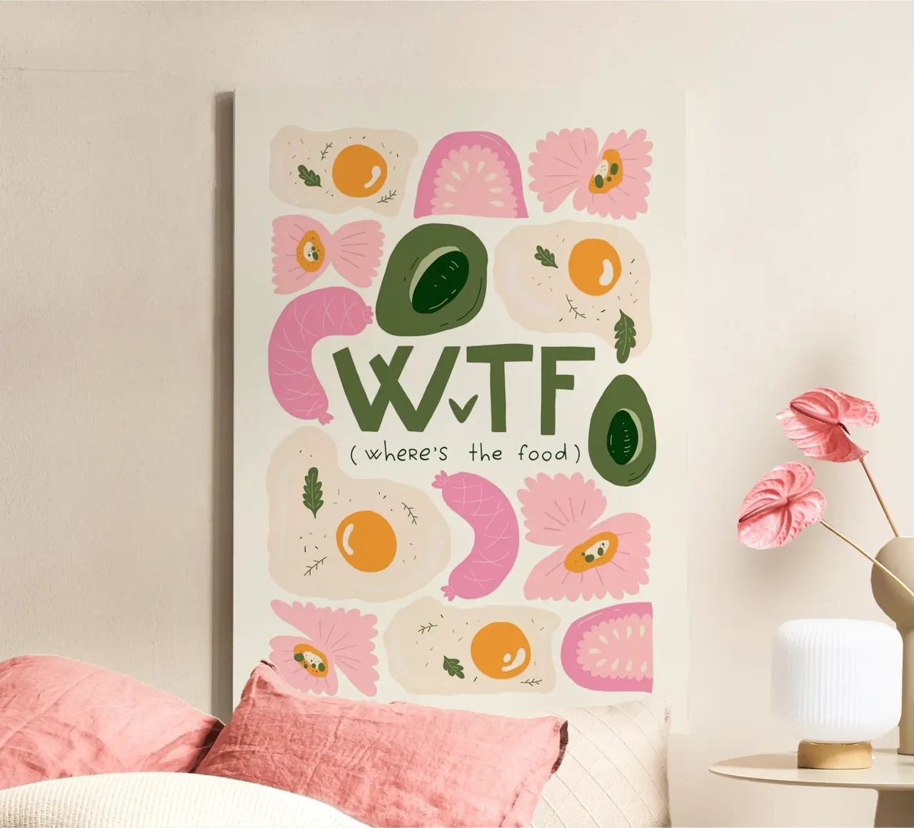 WTF - Dov'è il cibo tela da bazi