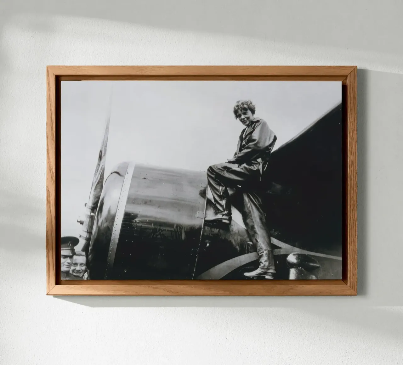 Amelia Earhart (1932) alluminio dibond da blacsteel