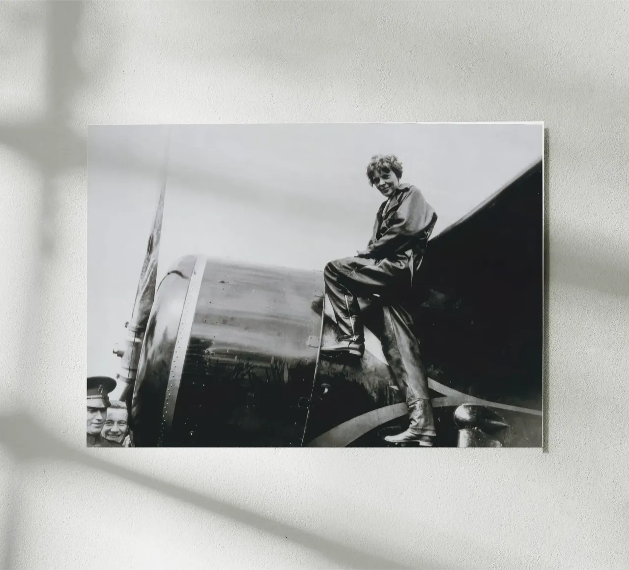 Amelia Earhart (1932) alluminio dibond da blacsteel