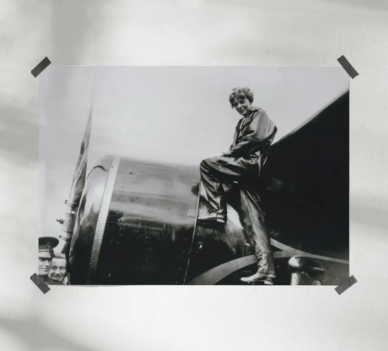 Amelia Earhart (1932) carta hahnemühle da blacsteel