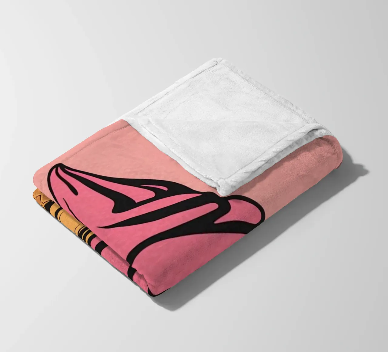Cono gelato soft serve rosa coperta in pile da DesignDoodle