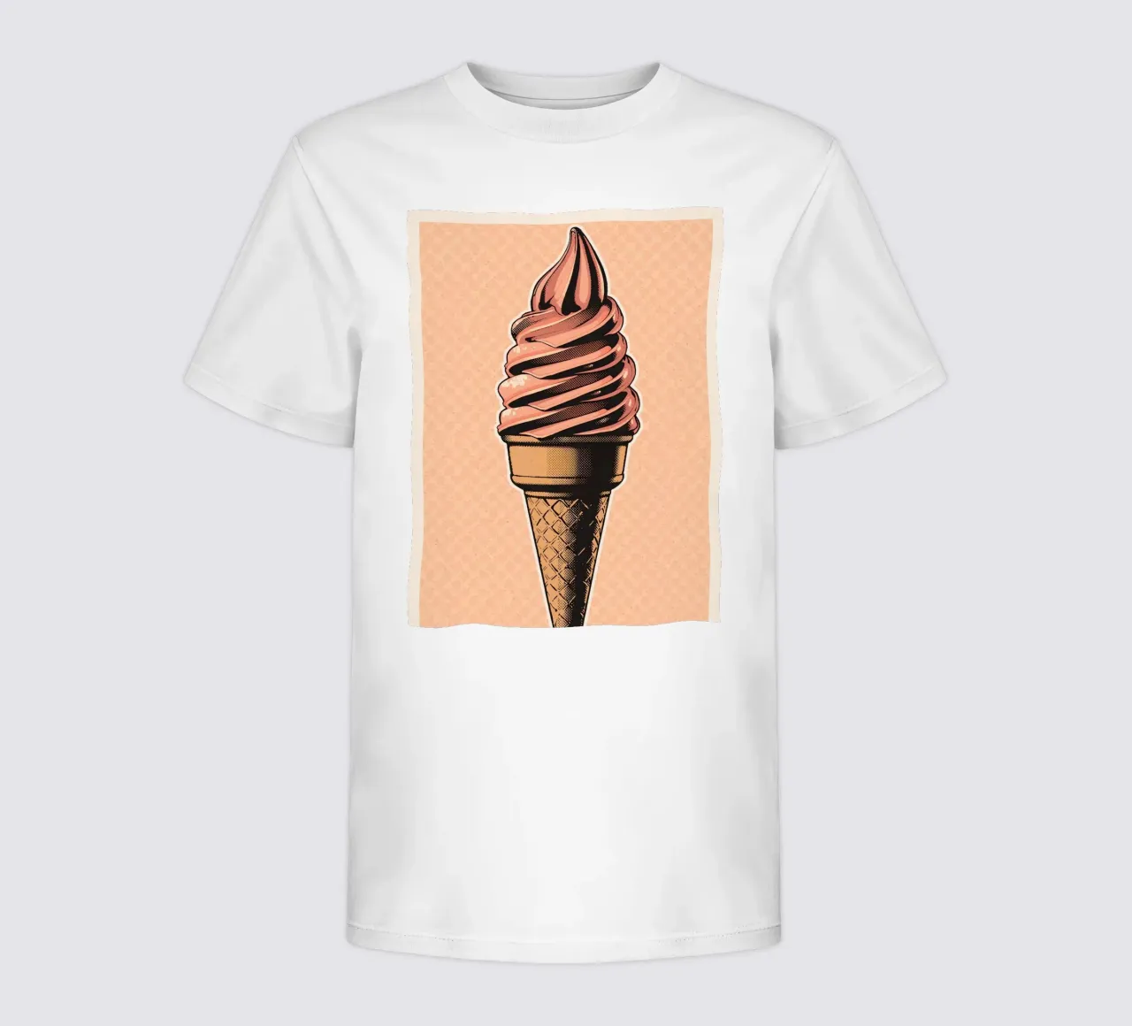 Rosa Softeiswaffel Kinder T-Shirt von DesignDoodle