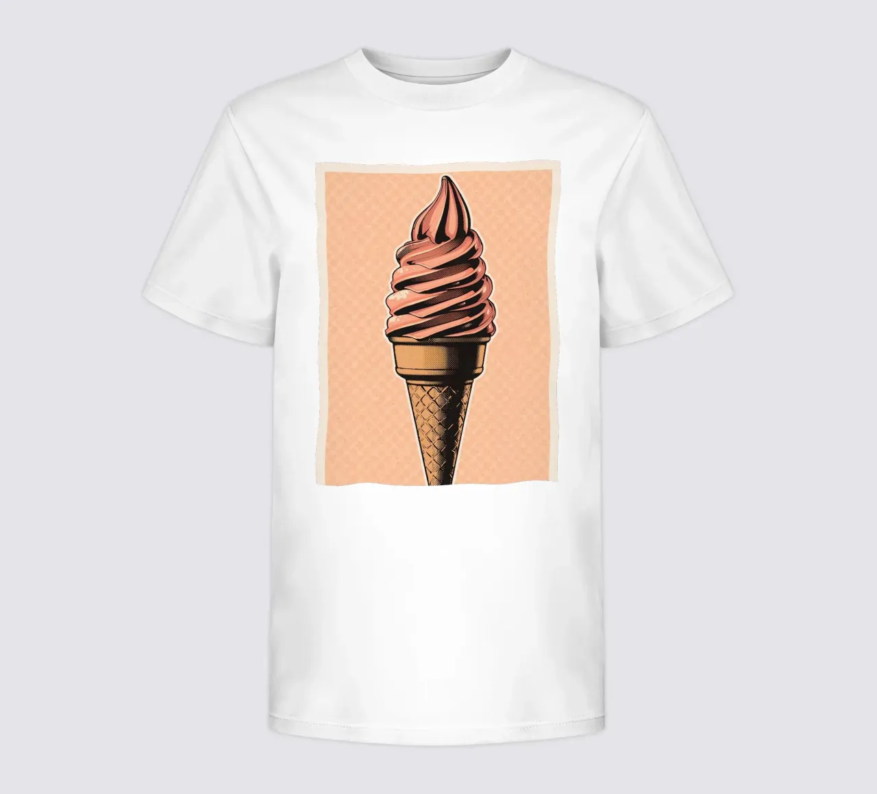 Rosa Softeiswaffel Kinder T-Shirt von DesignDoodle