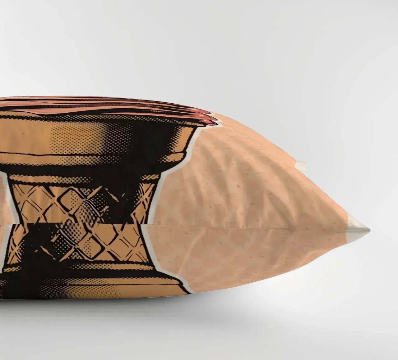 Cono gelato soft-serve rosa cuscino da DesignDoodle