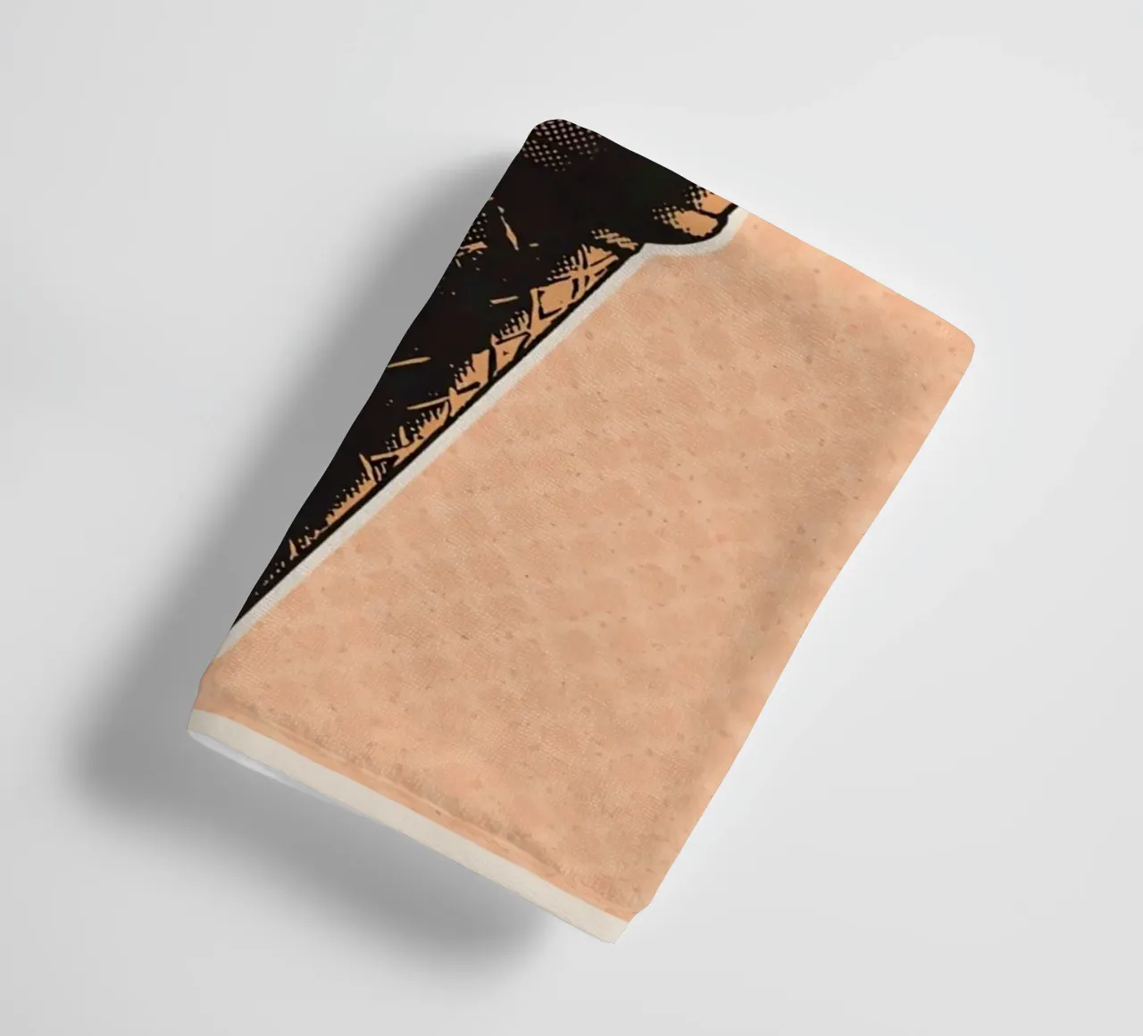 Pink soft-serve ice cream cone towel by DesignDoodle
