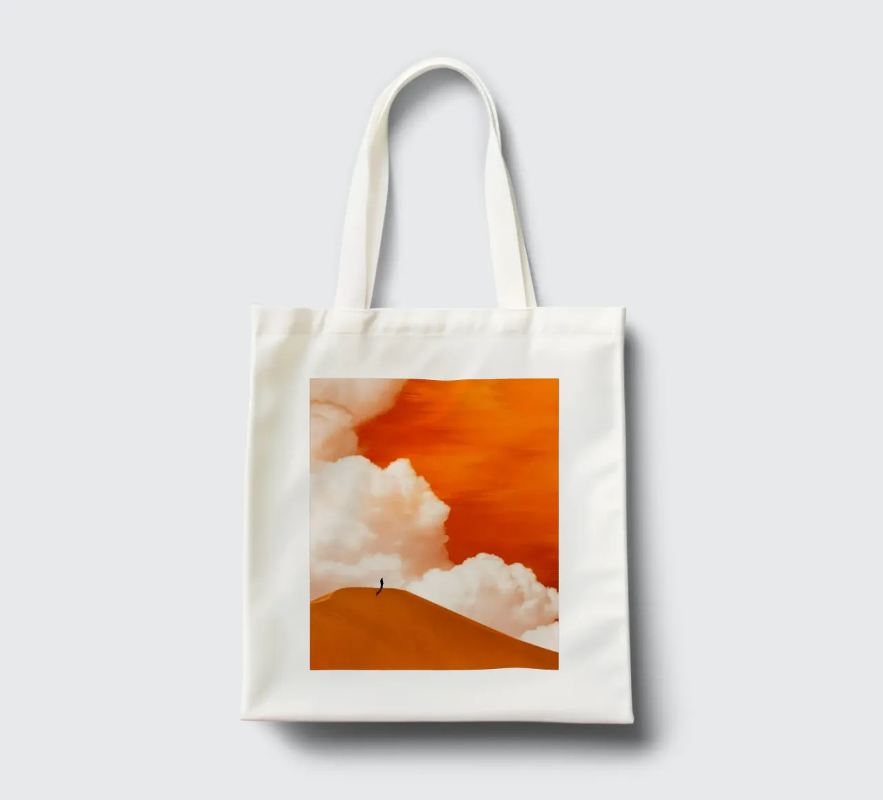 man stand in yellow shade borsa in juta da scoten