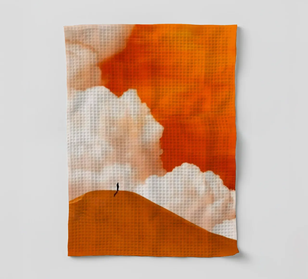 man stand in yellow shade torchon de scoten