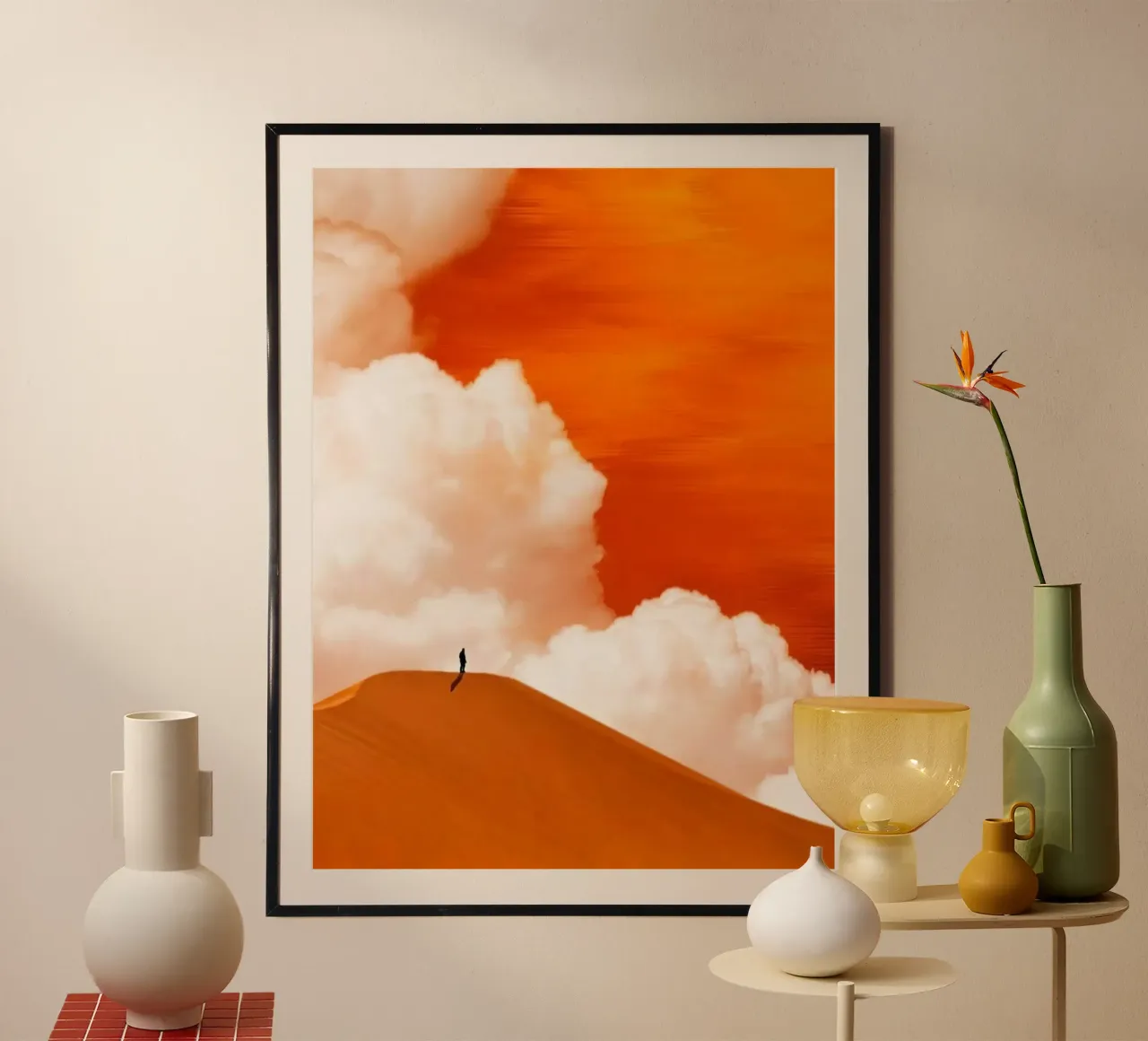 man stand in yellow shade carta hahnemühle da scoten