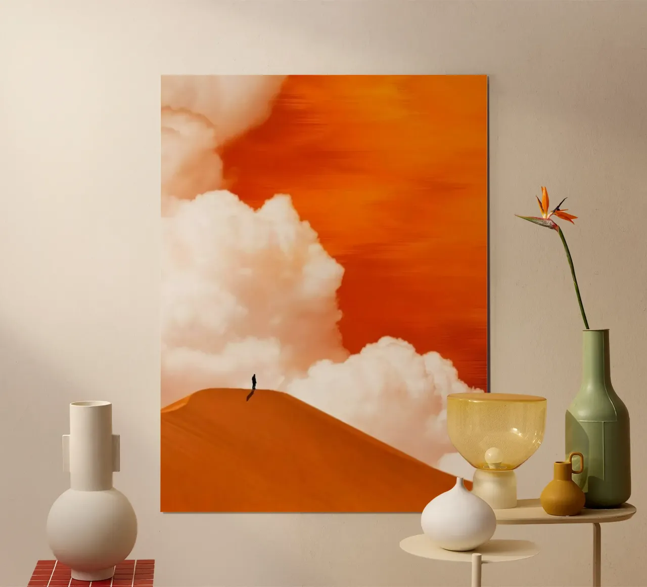 man stand in yellow shade carta hahnemühle da scoten