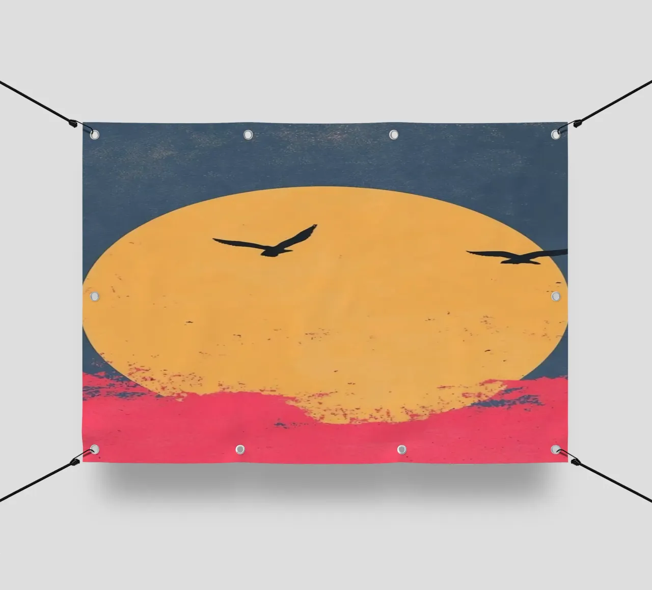 circle shape bird telo in pvc da scoten