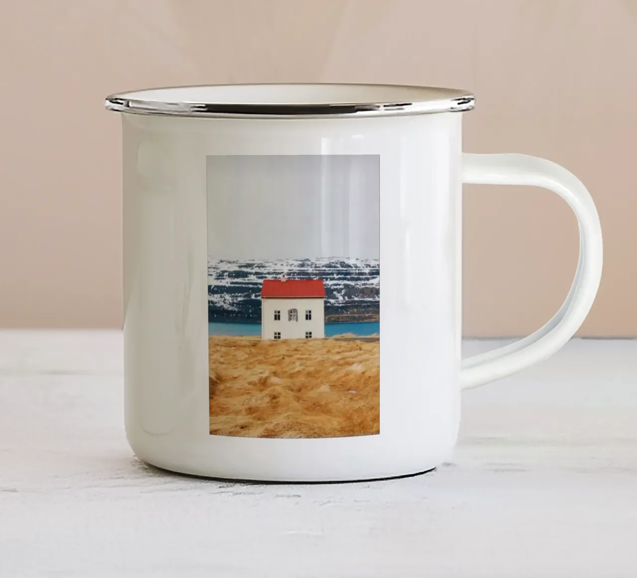 potrait home tazza in smalto da scoten