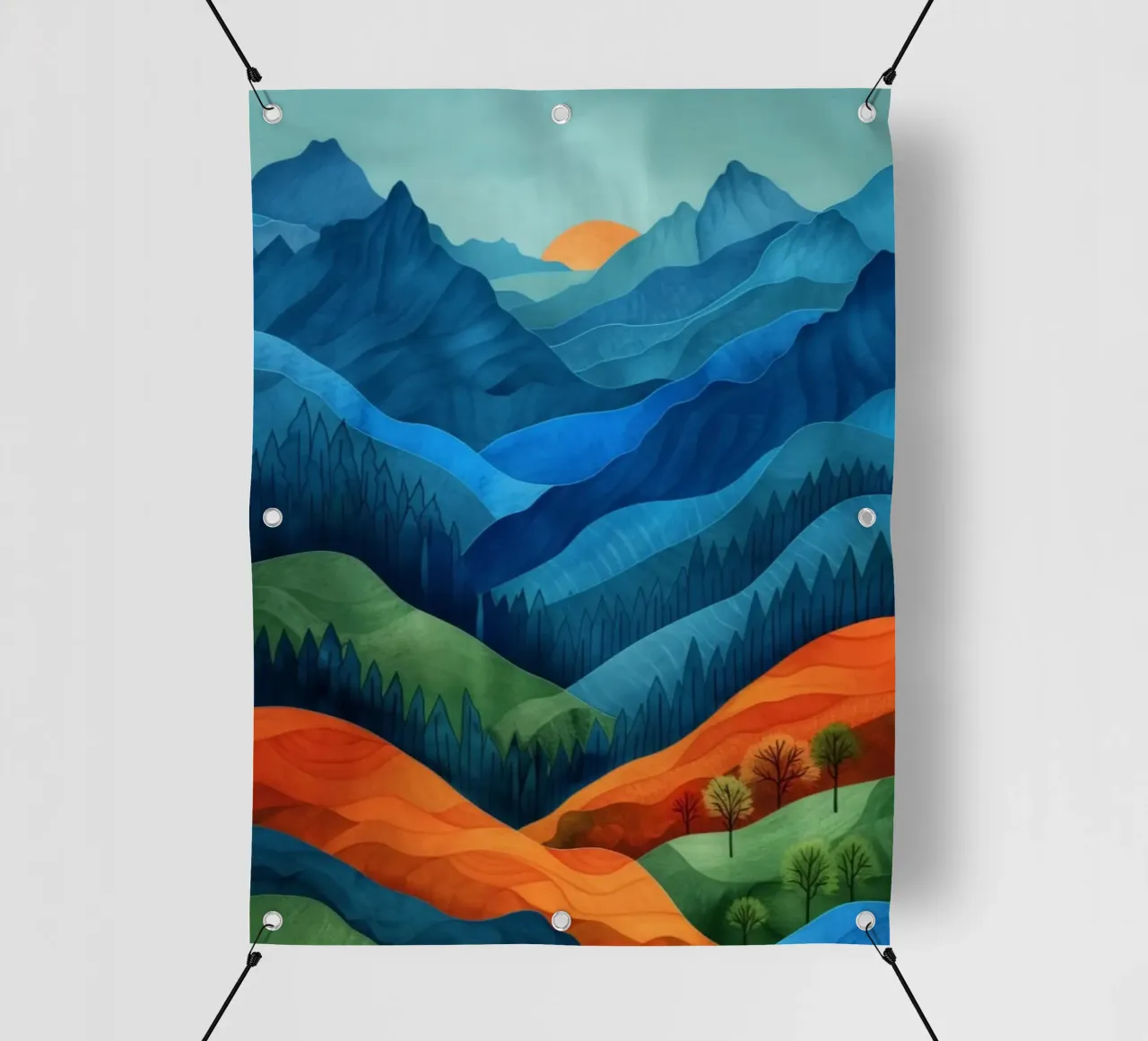 color wave mountain telo in pvc da scoten
