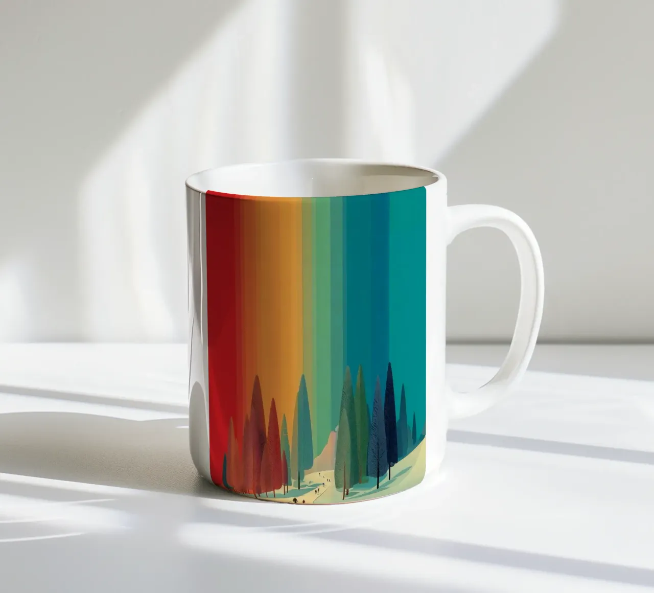 shade color forest tazza in ceramica da scoten