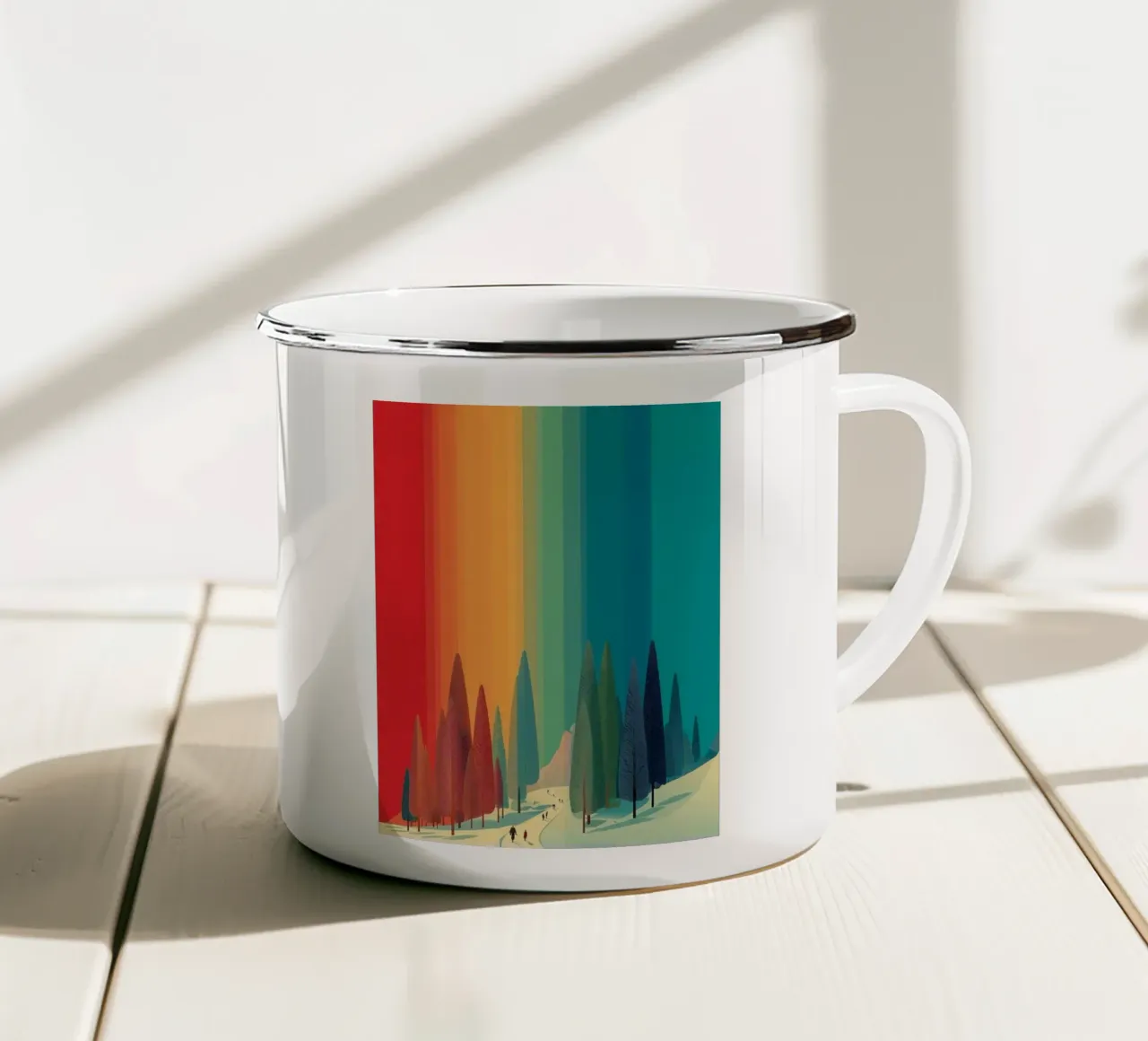 shade color forest tazza in smalto da scoten