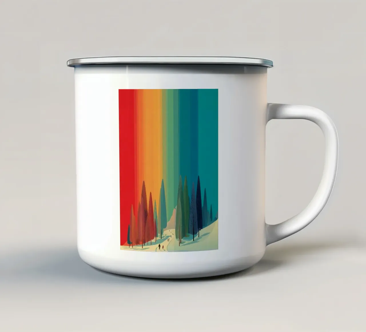 shade color forest tazza in smalto da scoten