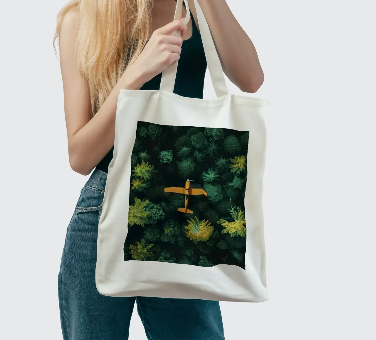 fly through forest borsa in juta da scoten