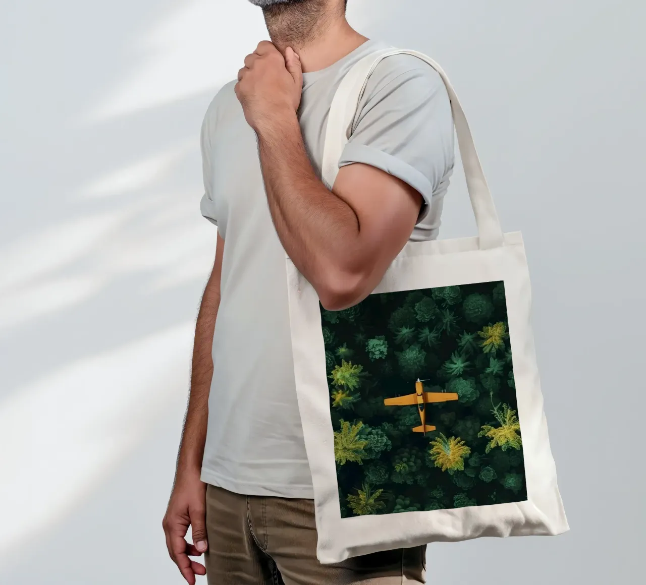 fly through forest borsa in juta da scoten