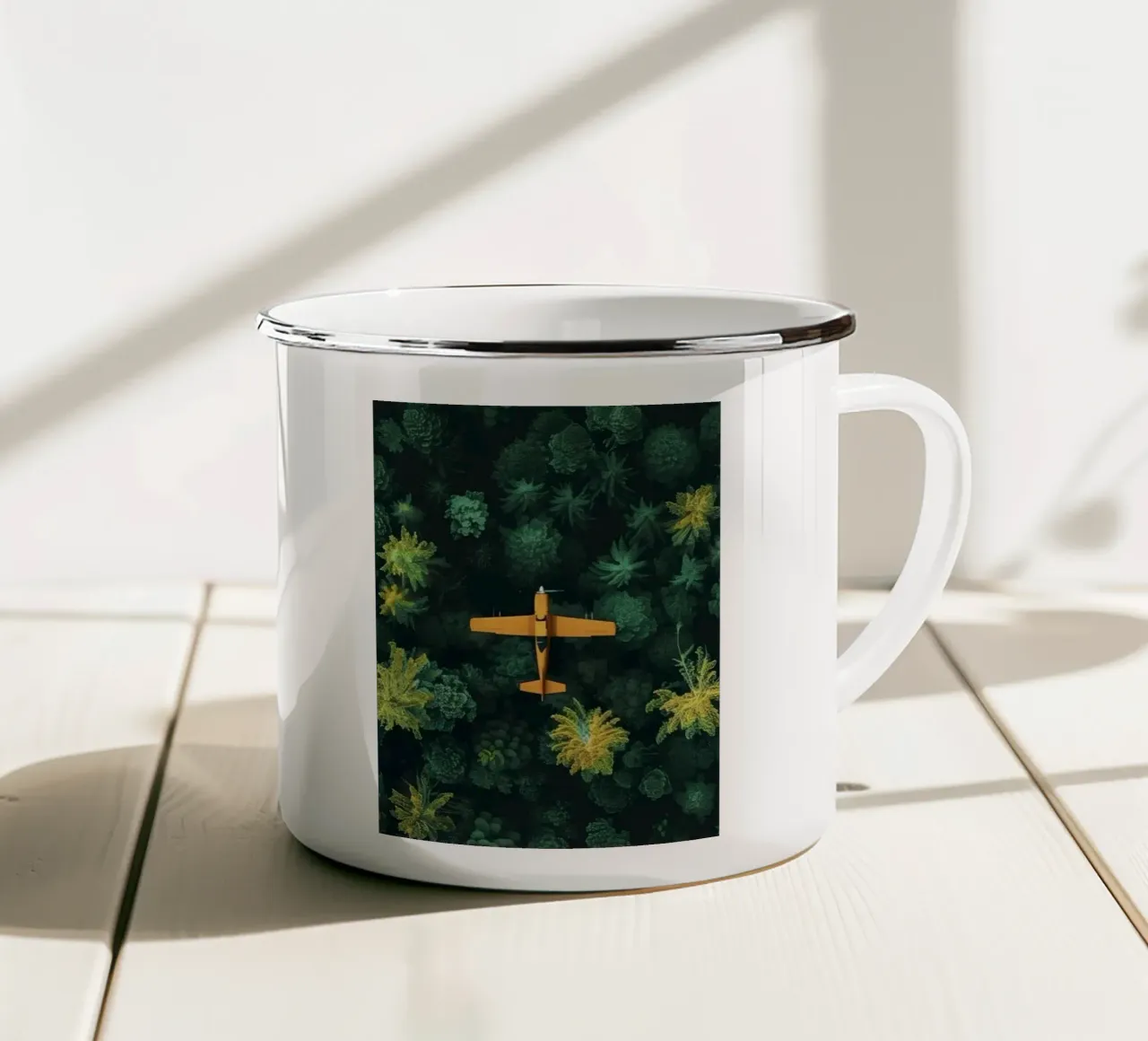 fly through forest emaille mok van scoten