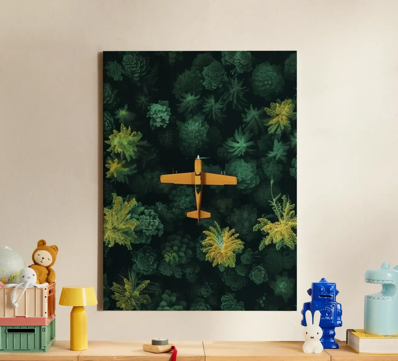 fly through forest canvas van scoten