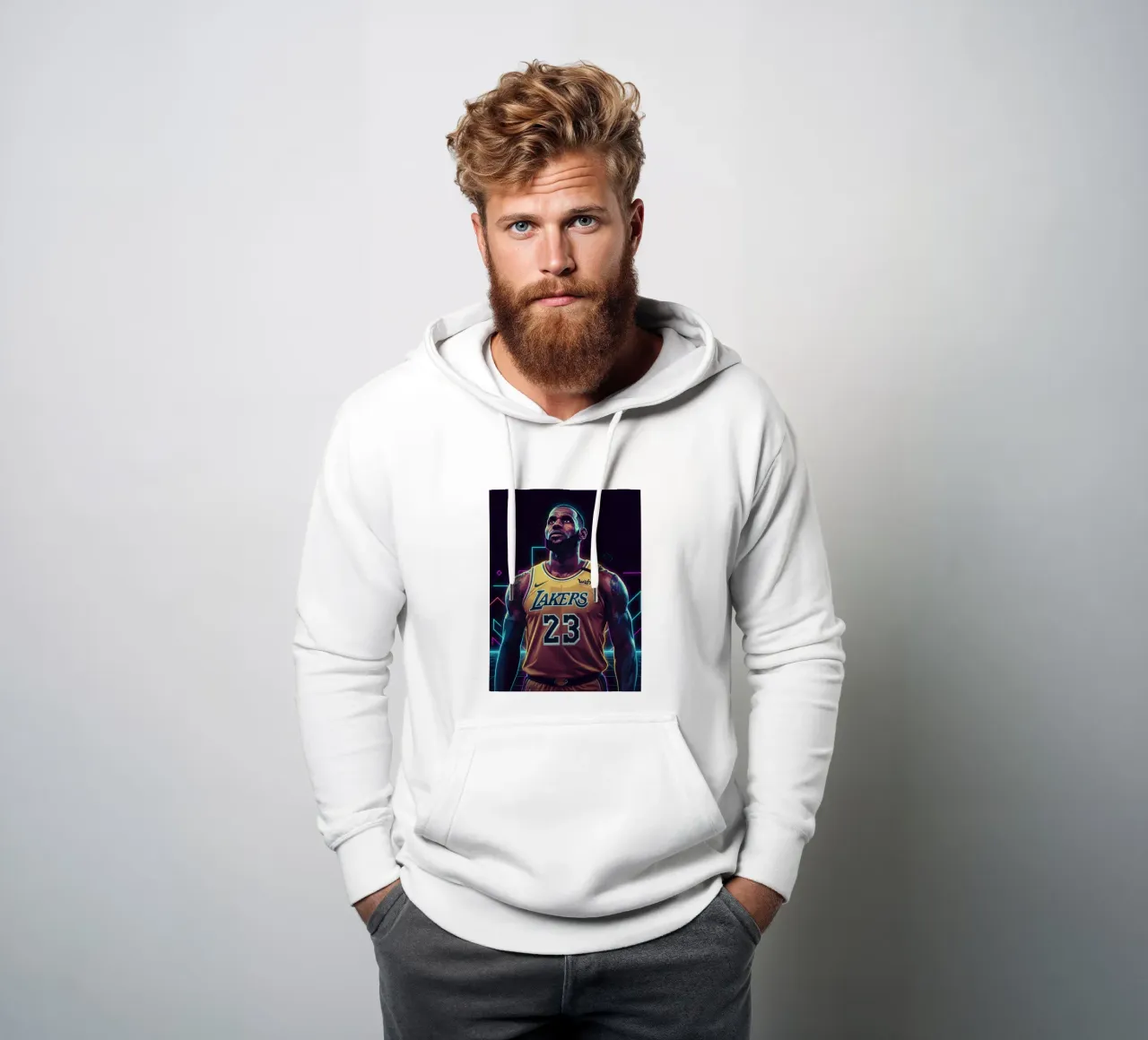 Lebron James - LA Lakers felpa con cappuccio da Kalis