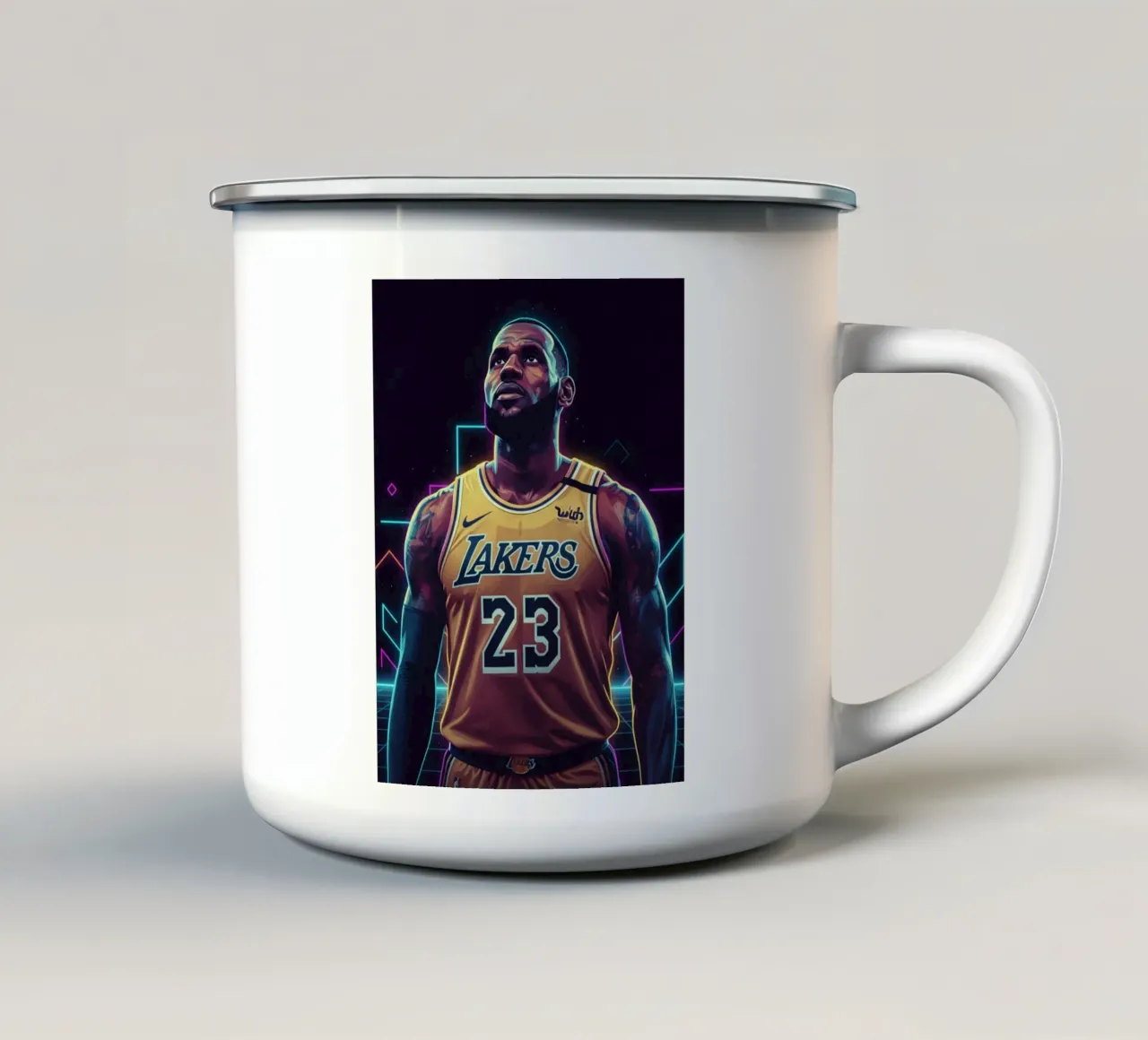 Lebron James - LA Lakers tazza in smalto da Kalis