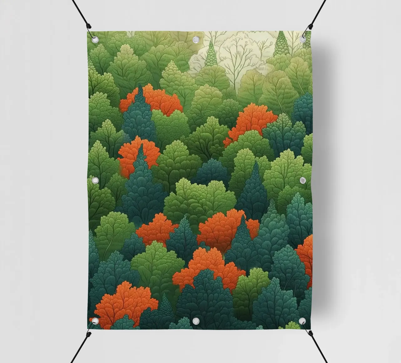 forest of leaf telo in pvc da scoten