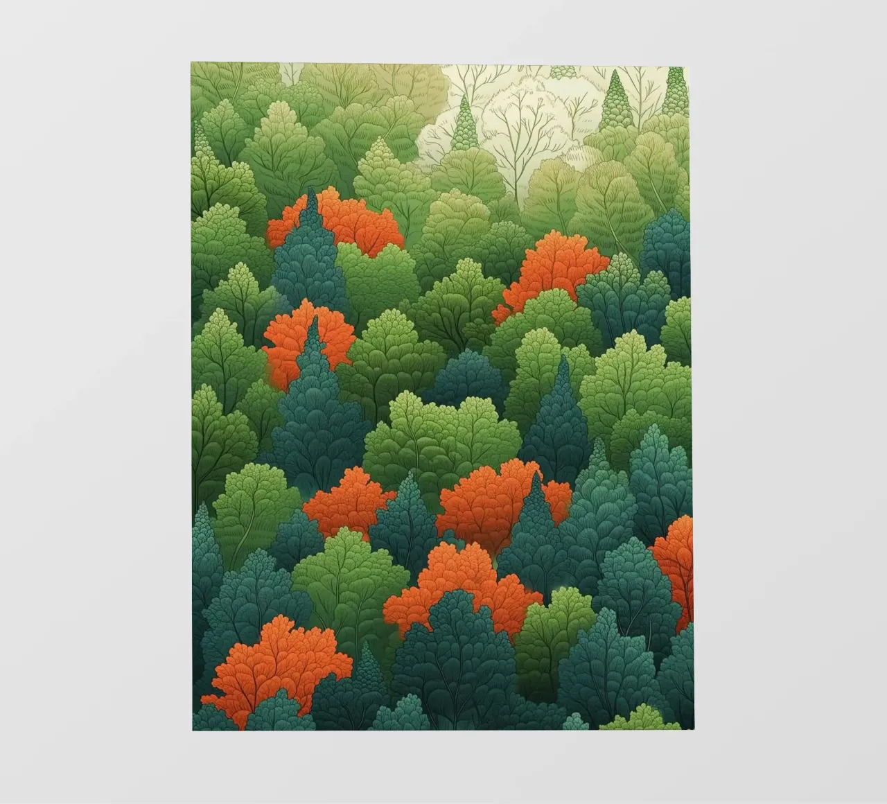 forest of leaf telo in pvc da scoten