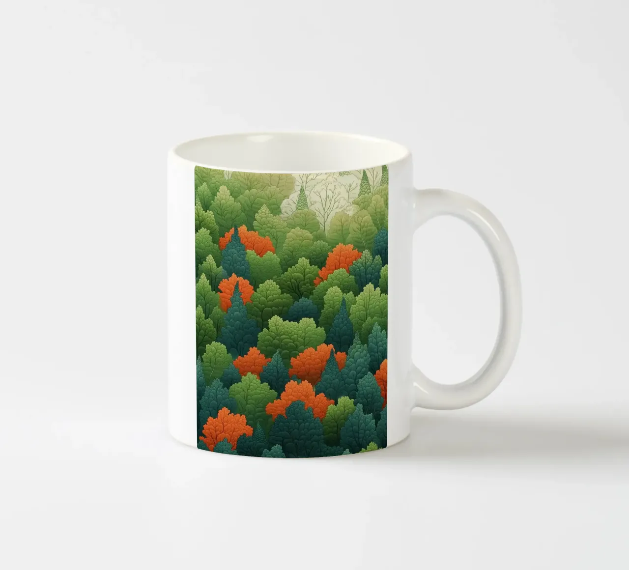 forest of leaf tazza in ceramica da scoten