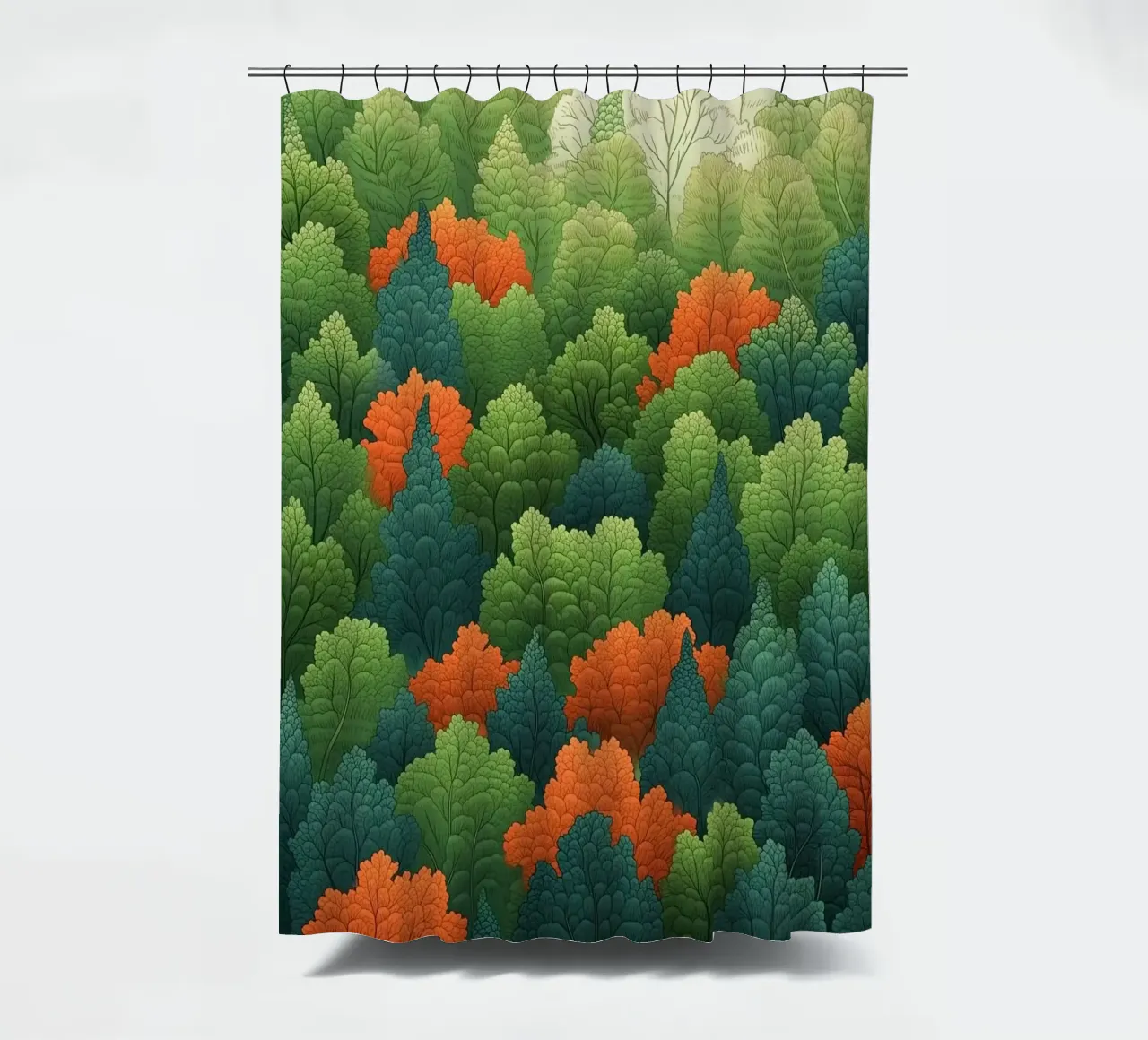 forest of leaf tenda da doccia da scoten