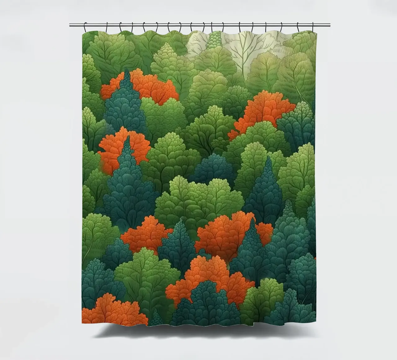 forest of leaf tenda da doccia da scoten