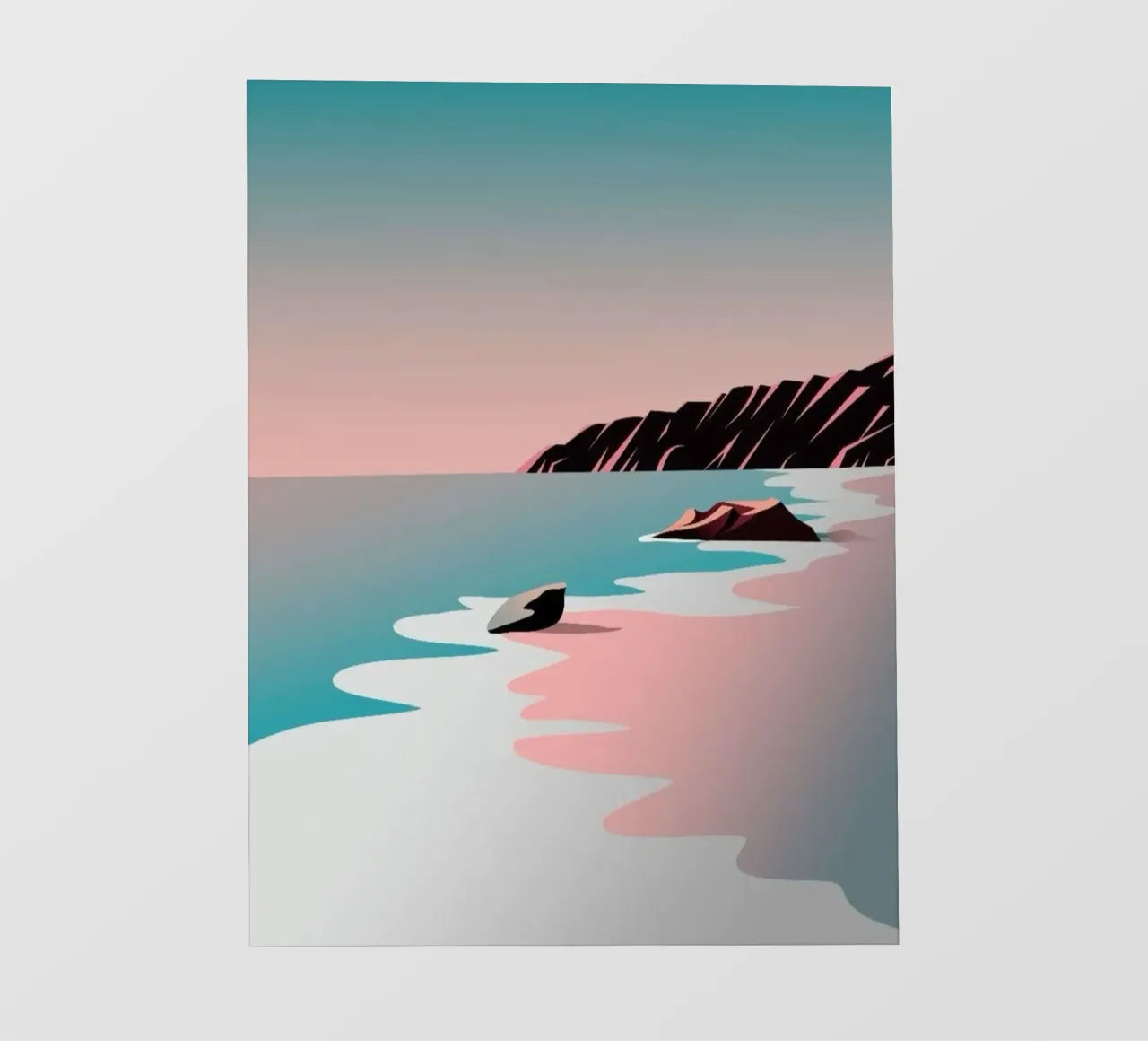 beach and the moutain rock telo in pvc da scoten