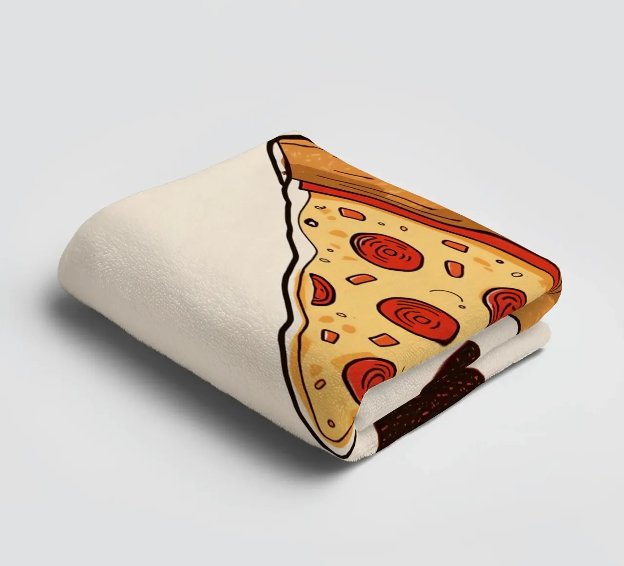 Pizza slice with "I WANT A Pizza YOU" asciugamano da bagno da DesignDoodle