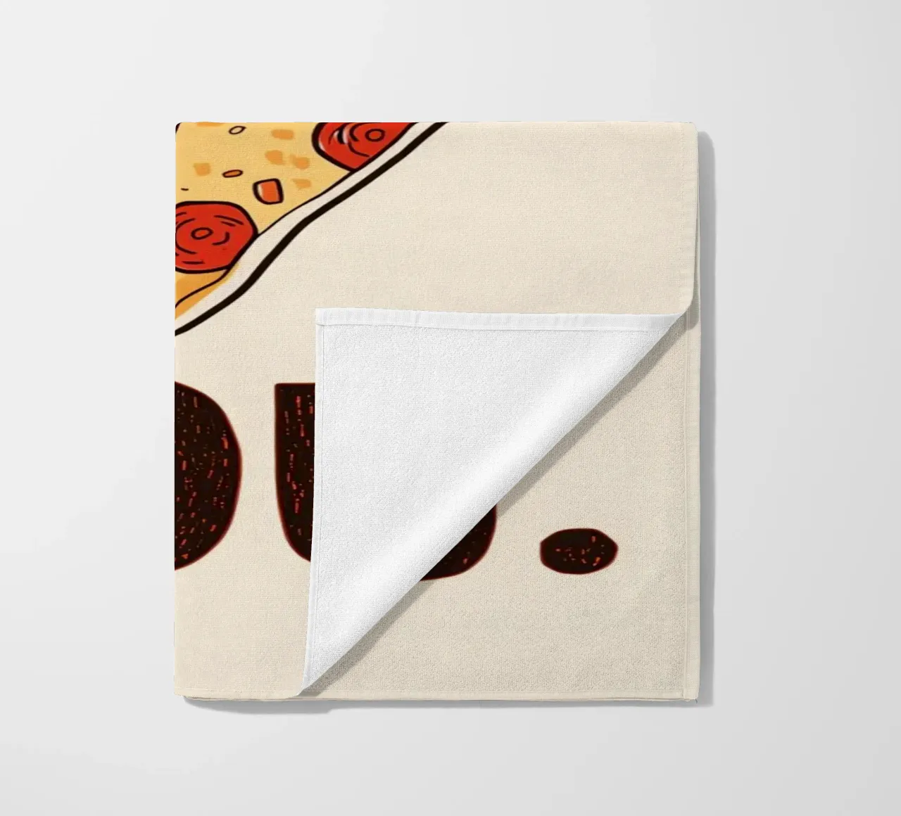Pizza slice with "I WANT A Pizza YOU" telo mare da DesignDoodle