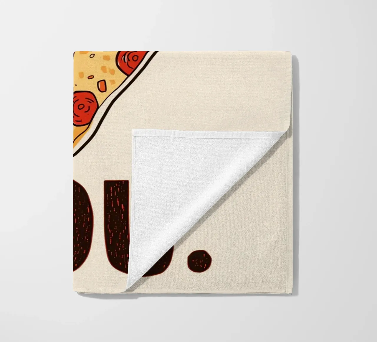 Pizza slice with "I WANT A Pizza YOU" telo mare da DesignDoodle