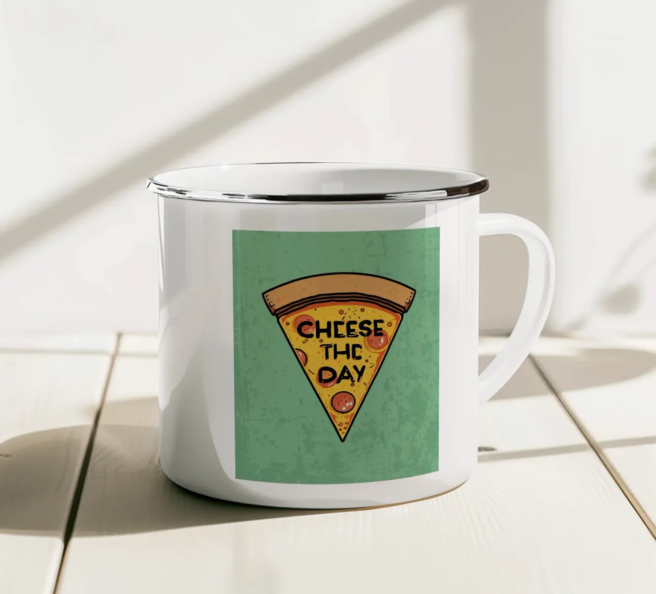 Il giorno del formaggio tazza in smalto da DesignDoodle