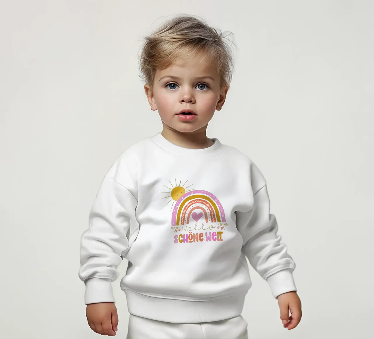 Ciao bel mondo. Per neonati e bambini. Bambine. felpa neonato da CalliLetters