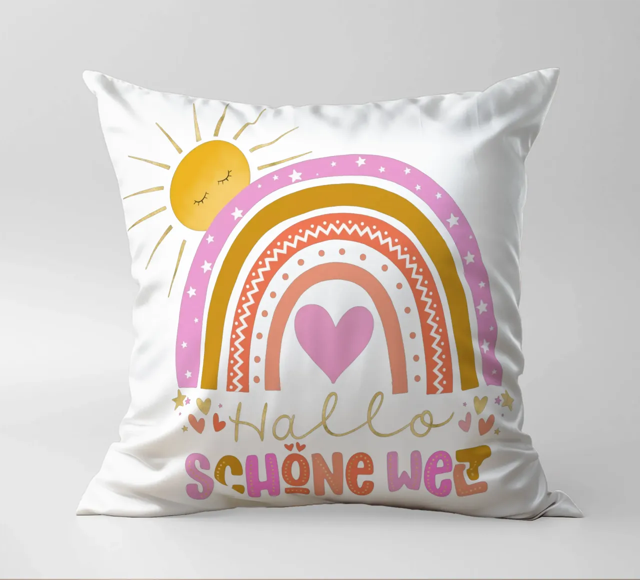 Ciao bel mondo. Per neonati e bambini. Bambine. cuscino da CalliLetters