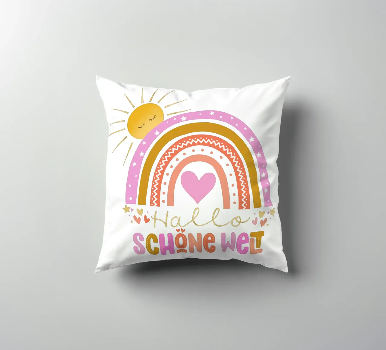 Ciao bel mondo. Per neonati e bambini. Bambine. cuscino da CalliLetters