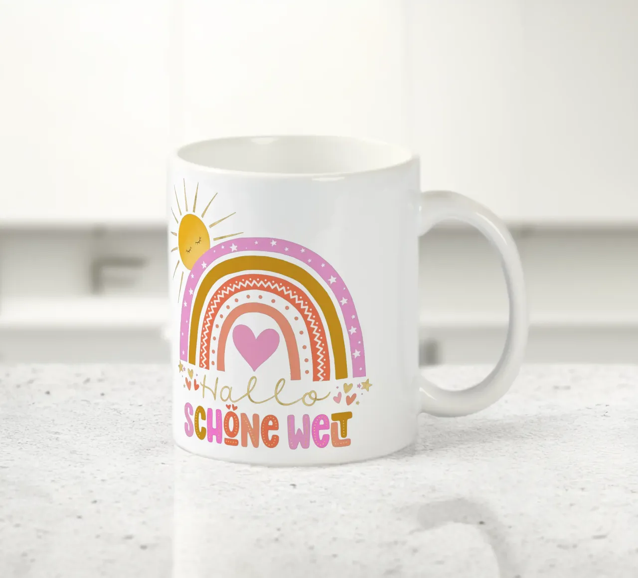 Ciao bel mondo. Per neonati e bambini. Bambine. tazza in ceramica da CalliLetters