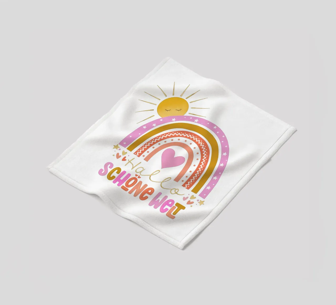 Ciao bel mondo. Per neonati e bambini. Bambine. coperta in pile da CalliLetters
