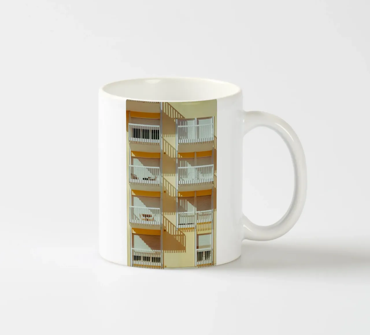 square home building tazza in ceramica da juli
