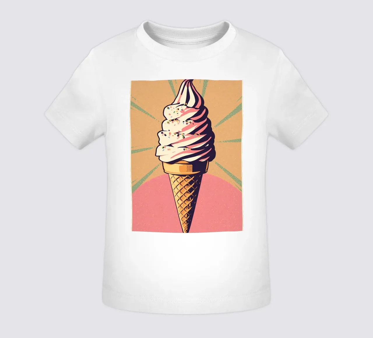 Cono gelato soft serve con zuccherini maglietta neonato da DesignDoodle